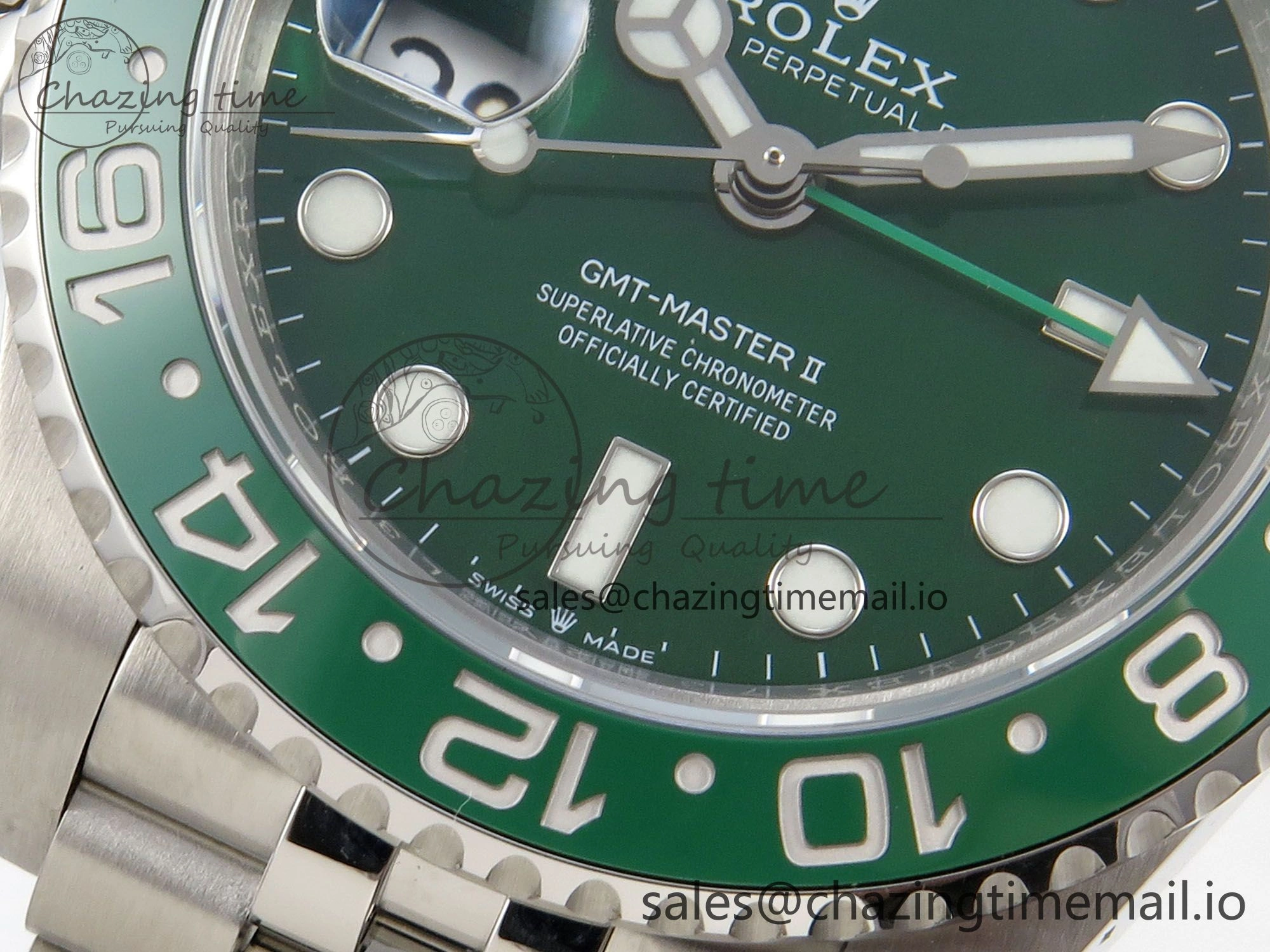 GMT-Master II 126729 VTNR Green Black Ceramic 904L 3EF 1:1 Best Edition on Jubilee Bracelet SH3285 CHS