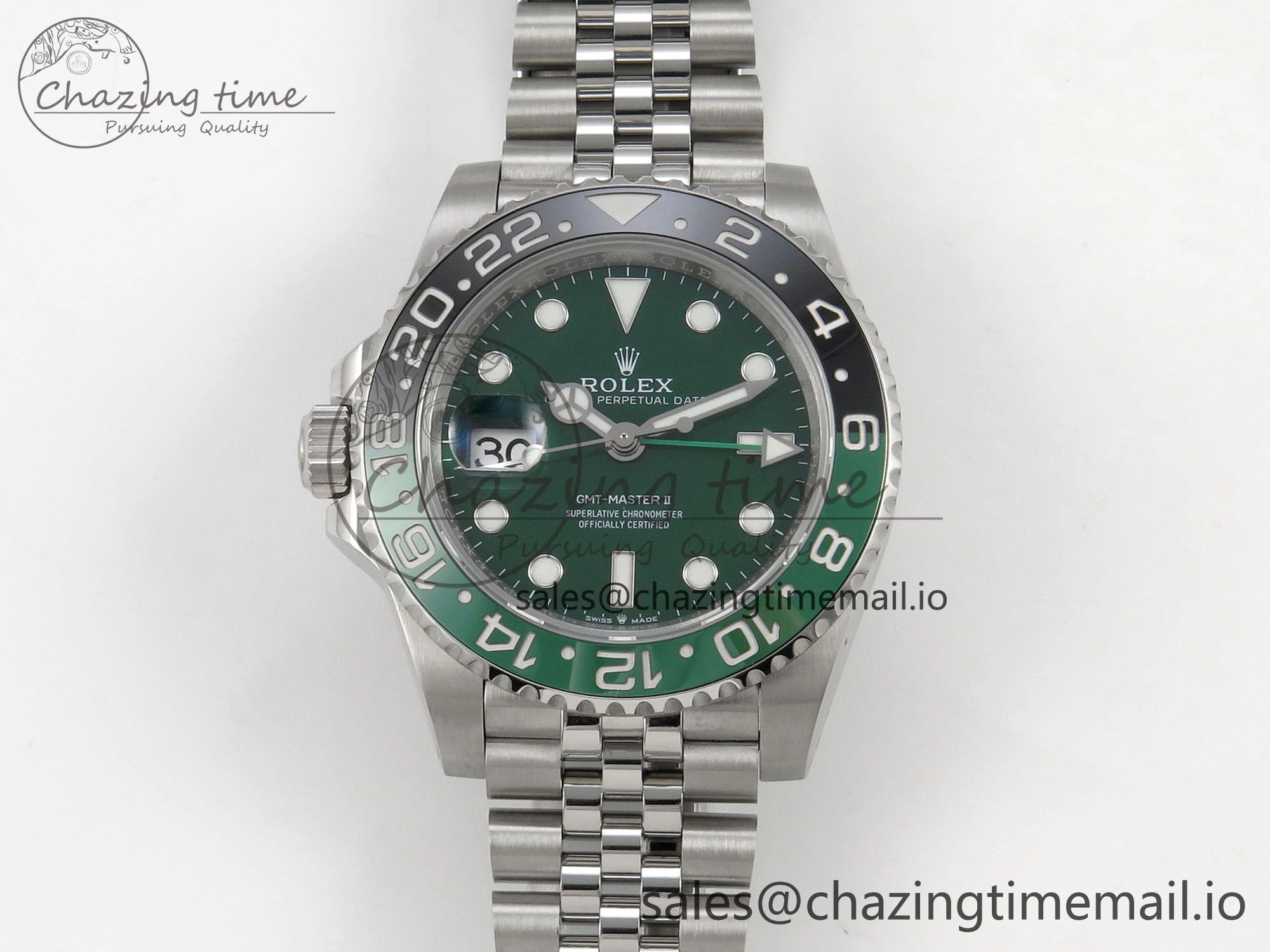 GMT-Master II 126729 VTNR Green Black Ceramic 904L 3EF 1:1 Best Edition on Jubilee Bracelet SH3285 CHS