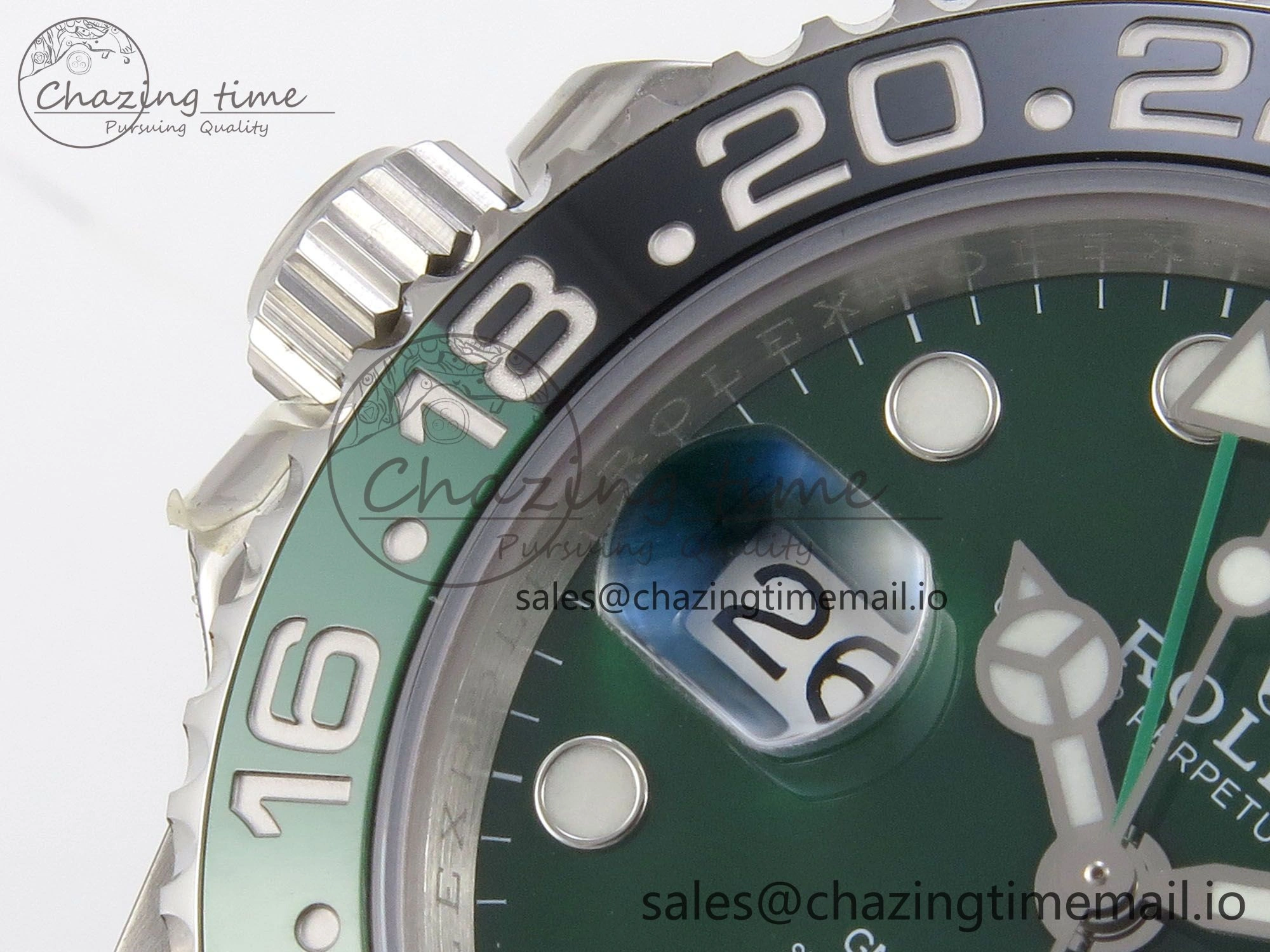 GMT-Master II 126729 VTNR Green Black Ceramic 904L 3EF 1:1 Best Edition on Oyster Strap SH3285 CHS