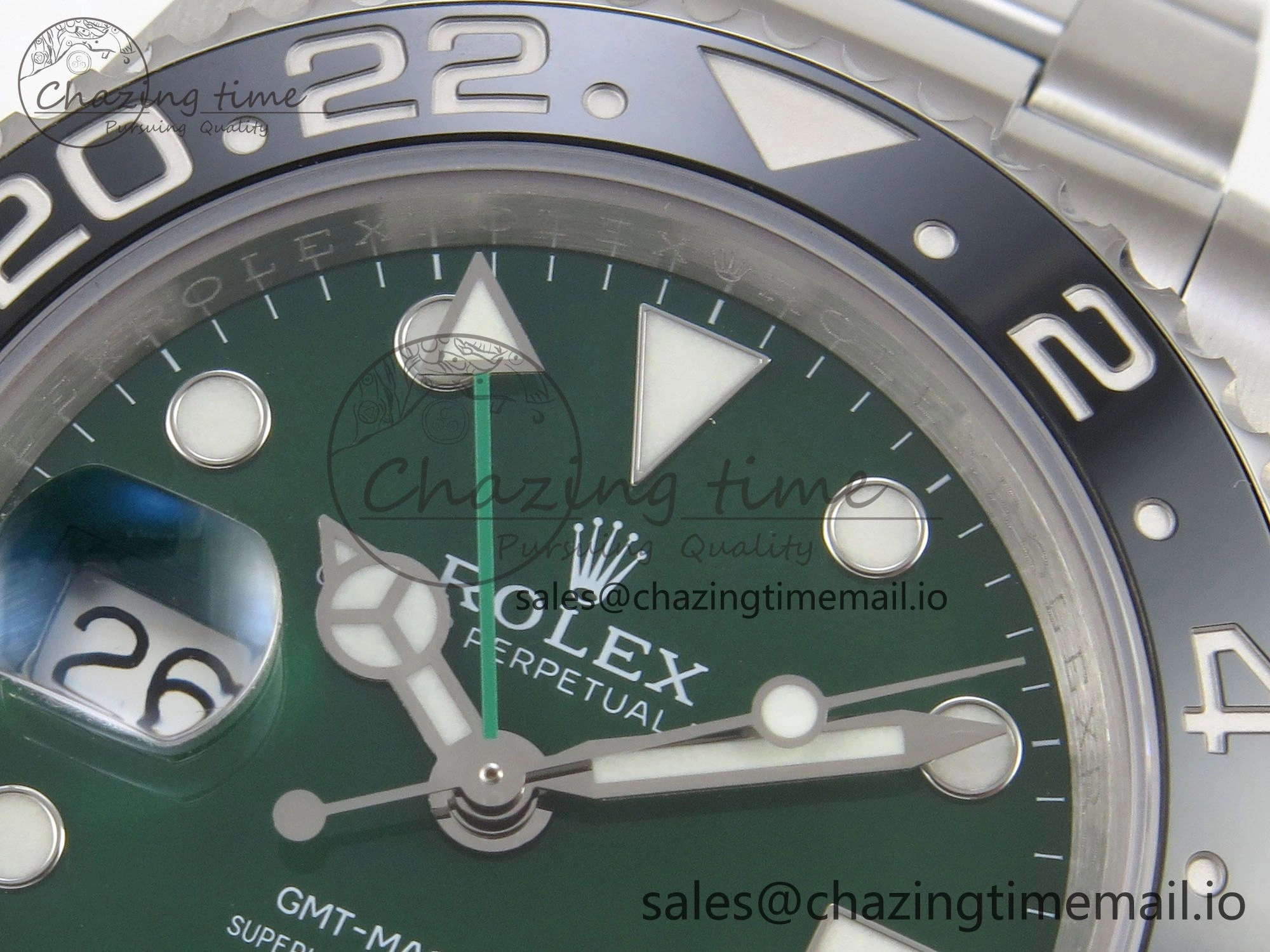 GMT-Master II 126729 VTNR Green Black Ceramic 904L 3EF 1:1 Best Edition on Oyster Strap SH3285 CHS