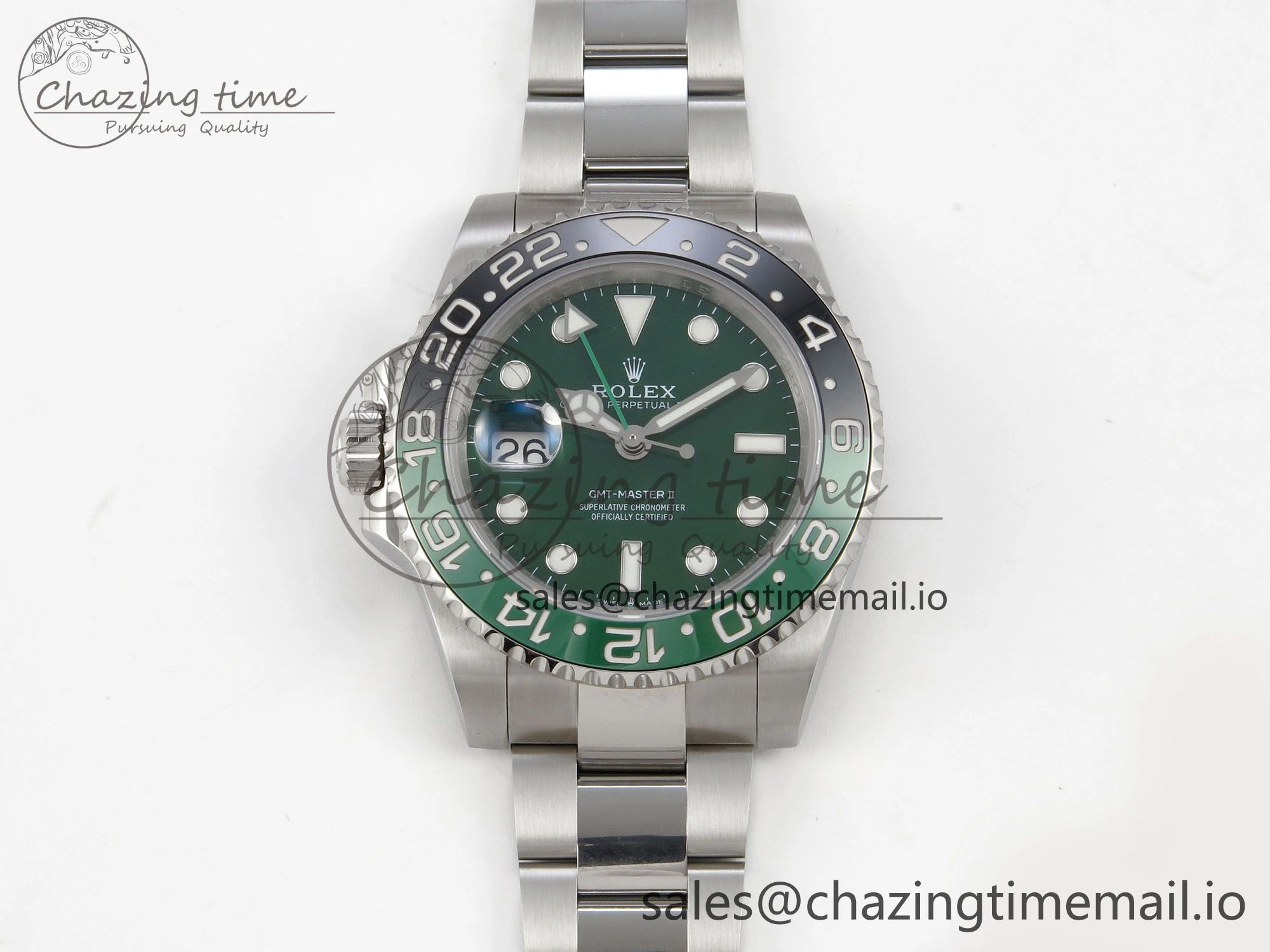 GMT-Master II 126729 VTNR Green Black Ceramic 904L 3EF 1:1 Best Edition on Oyster Strap SH3285 CHS