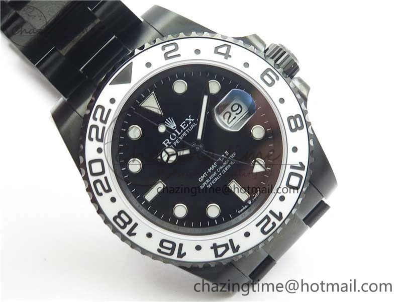 GMT-Master II Oreo PVD White Ceramic Bezel VRF 1:1 Best Edition Black Dial SA3186 CHS V2