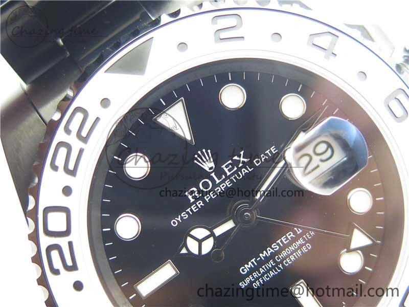 GMT-Master II Oreo PVD White Ceramic Bezel VRF 1:1 Best Edition Black Dial SA3186 CHS V2