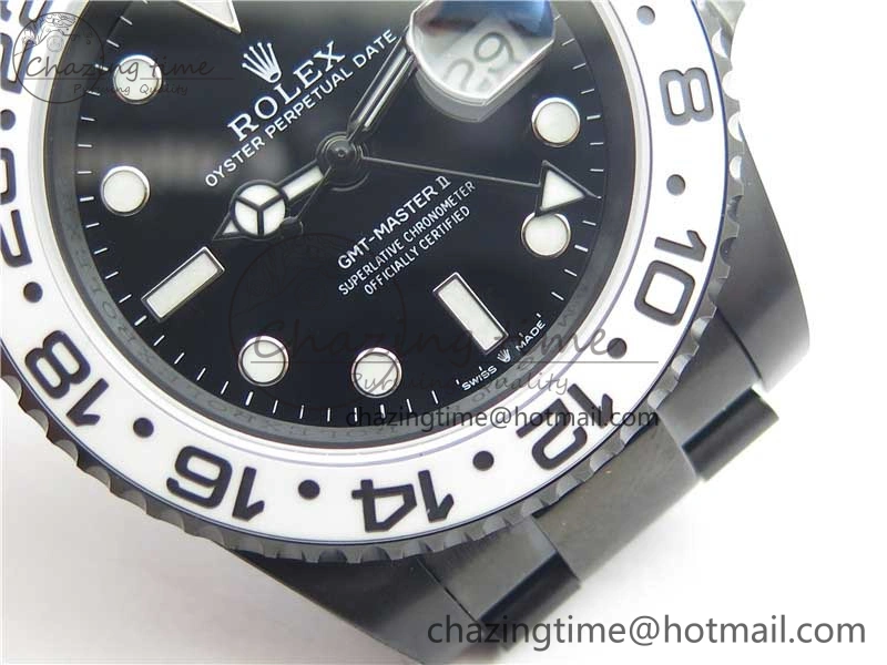 GMT-Master II Oreo PVD White Ceramic Bezel VRF 1:1 Best Edition Black Dial SA3186 CHS V2