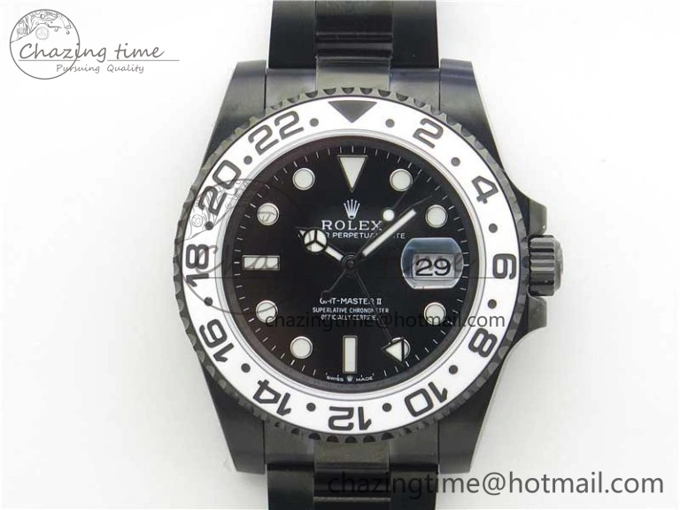 GMT-Master II Oreo PVD White Ceramic Bezel VRF 1:1 Best Edition Black Dial SA3186 CHS V2