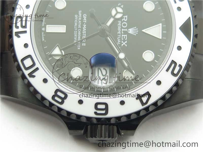 GMT-Master II Oreo PVD White Ceramic Bezel VRF 1:1 Best Edition Black Dial SA3186 CHS V2