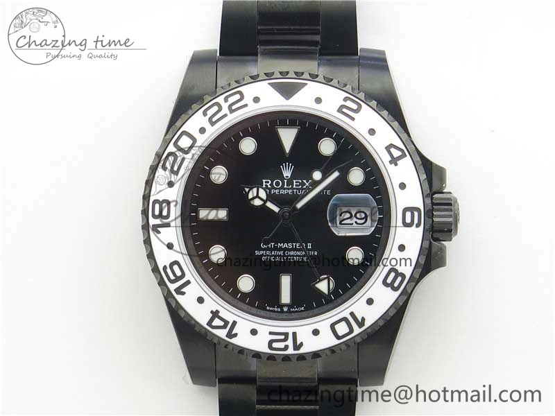 GMT-Master II Oreo PVD White Ceramic Bezel VRF 1:1 Best Edition Black Dial SA3186 CHS V2
