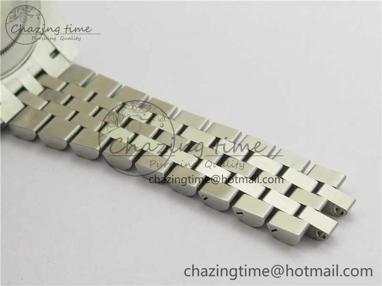 GMT-Master II Red Blue Diamonds Bezel 904L Steel GMF Best Edition Black Dial On Jubilee Bracelet SA3285 CHS V3