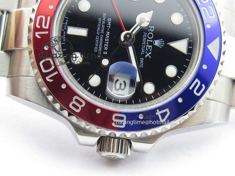 GMT-Master II SS Bp-Maker 116719 BLRO Black Dial On SS Bracelet A3186