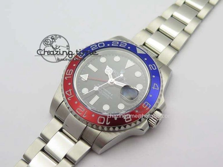 GMT-Master II SS Bp-Maker 116719 BLRO Black Dial On SS Bracelet A3186