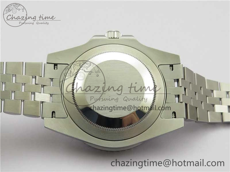 GMT-Master II White Blue Diamonds Bezel 904L Steel GMF Best Edition Black Dial On Jubilee Bracelet SA3285 CHS V3