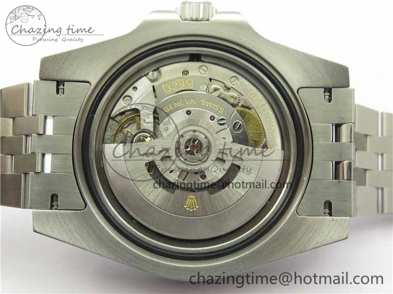 GMT-Master II White Blue Diamonds Bezel 904L Steel GMF Best Edition Black Dial On Jubilee Bracelet SA3285 CHS V3