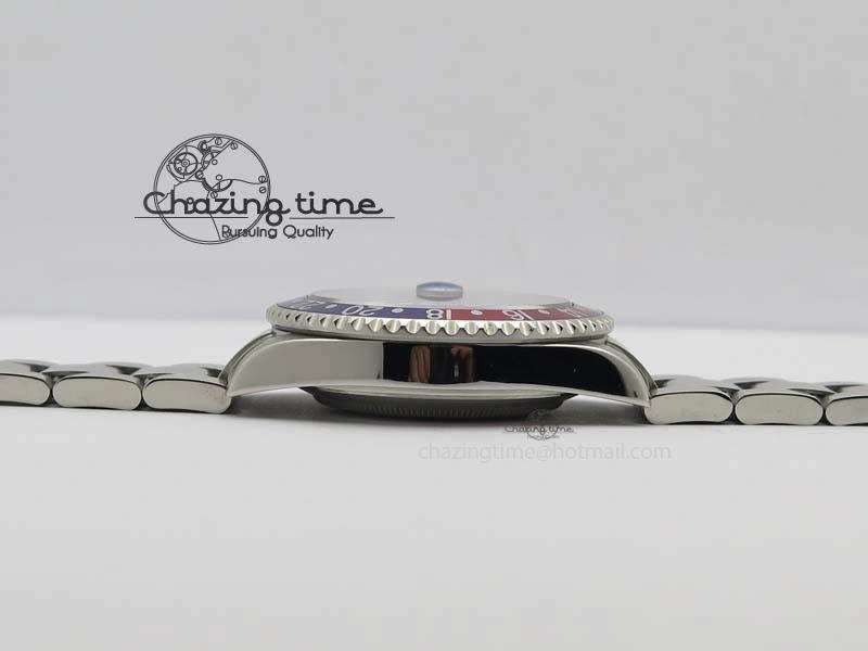 GMT-Master SS Bp-Maker Blue Red Bezel Black Dial On SS Bracelet A3186