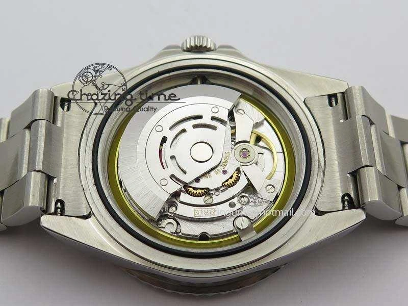GMT-Master SS Bp-Maker Blue Red Bezel Black Dial On SS Bracelet A3186