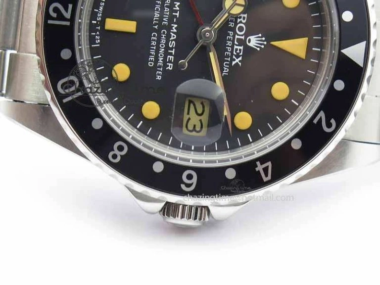 GMT-Master Vintage 1675 SS BP Best Edition Black Bezel Patina Markers A2813