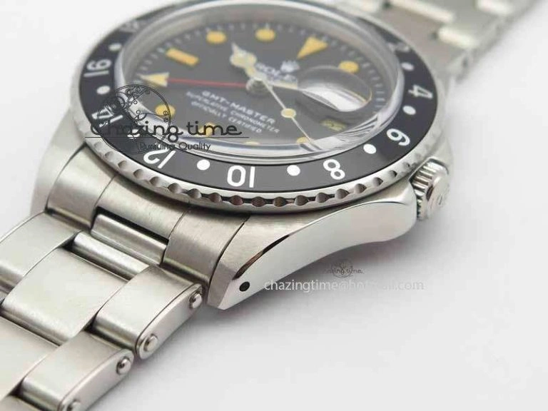 GMT-Master Vintage 1675 SS BP Best Edition Black Bezel Patina Markers A2813