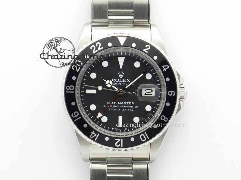 GMT-Master Vintage 1675 SS BP Best Edition Black Bezel White Markers A2813