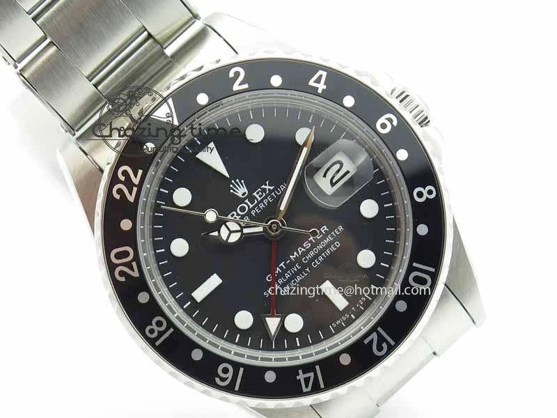 GMT-Master Vintage 1675 SS BP Best Edition Black Bezel White Markers A2813