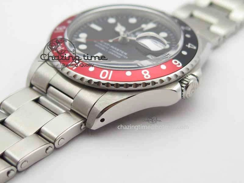 GMT-Master Vintage 1675 SS BP Best Edition Black Red Bezel White Markers A2813