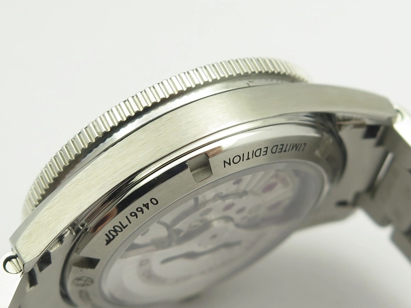 GP Moonphase SS Silver Dial On Black Leather Strap On Cal.GP033MO