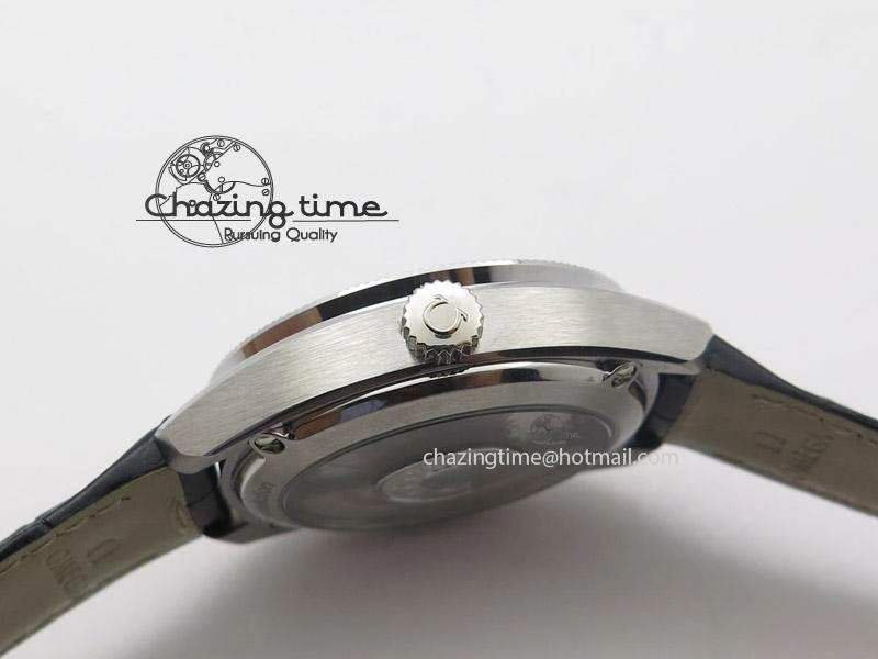 Globemaster Master Chronometer SS V6F Best Edition White Dial On Black Leather Strap A8900