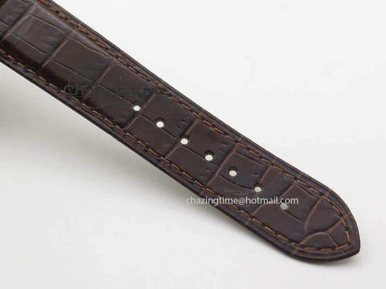 Globemaster Master Chronometer SS RG V6F Best Edition Black Dial On Brown Leather Strap A8900