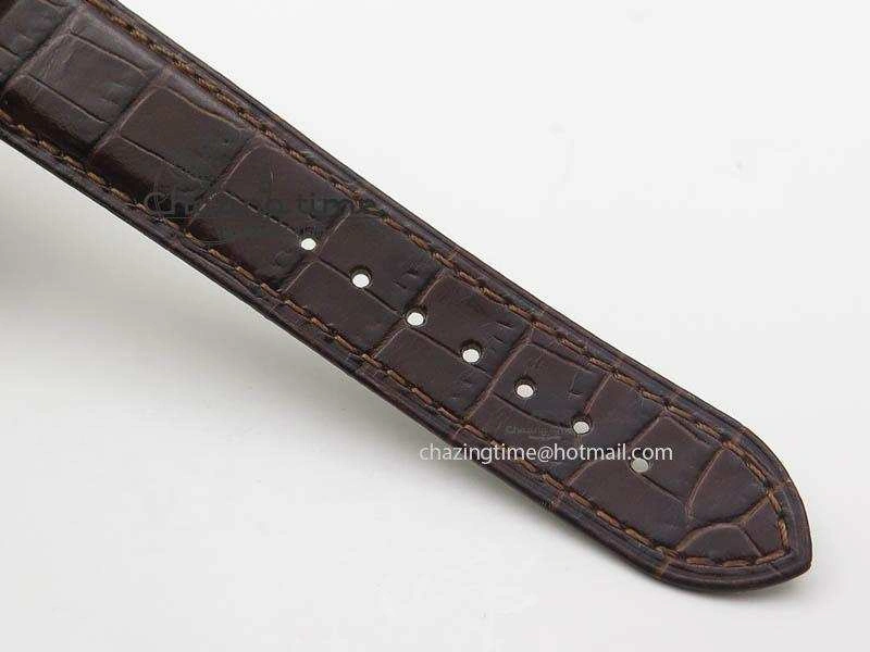 Globemaster Master Chronometer SS RG V6F Best Edition Black Dial On Brown Leather Strap A8900