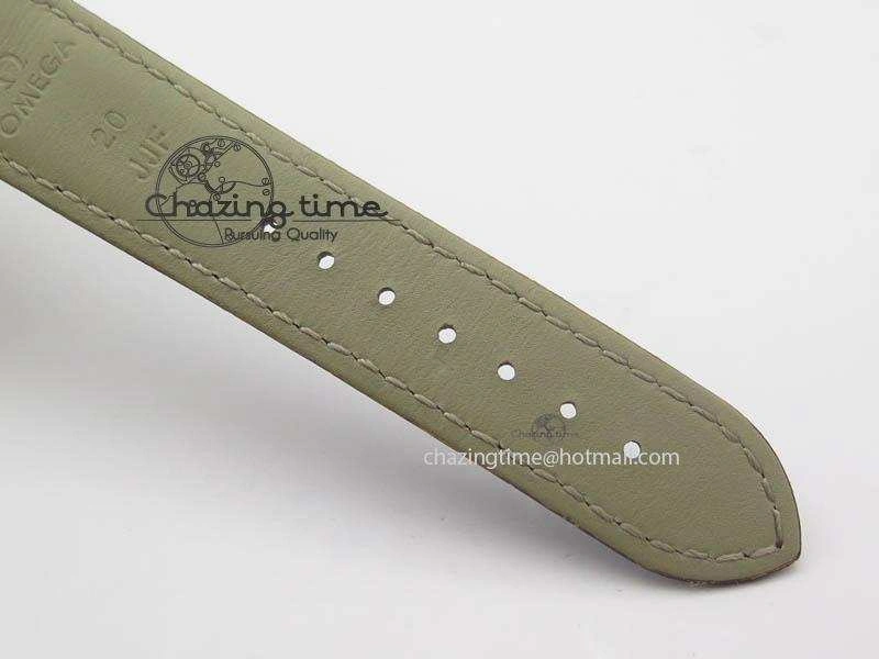 Globemaster Master Chronometer SS RG V6F Best Edition Black Dial On Brown Leather Strap A8900