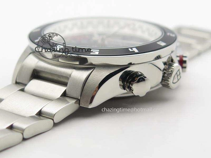 GranTour Chronograph SS Black Dial On SS Bracelet A7750
