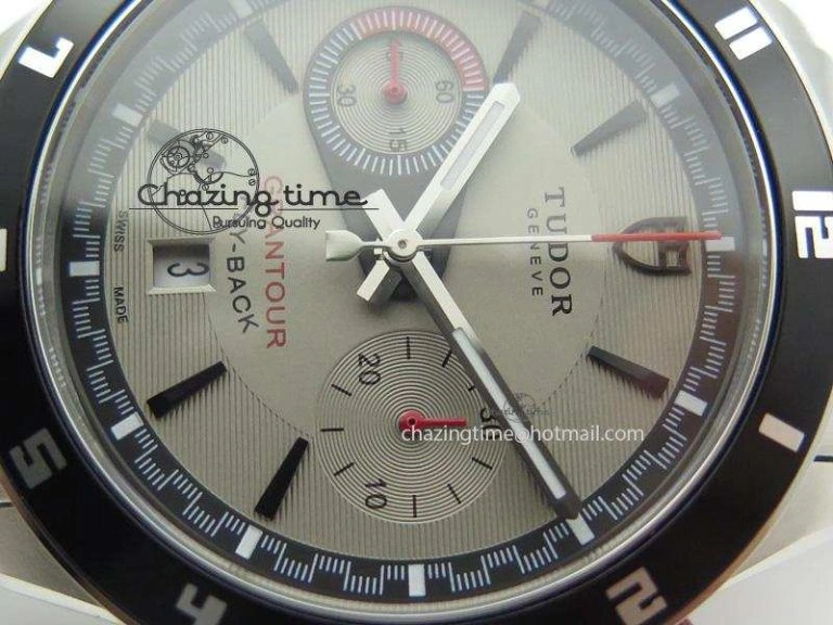 GranTour Flyback SS Grey Dial On SS Bracelet A7750
