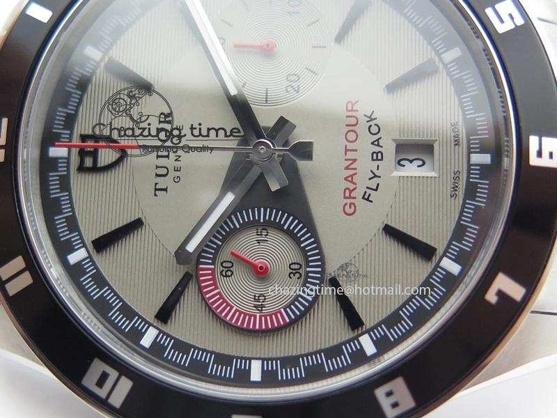 GranTour Flyback SS Grey Dial On SS Bracelet A7750