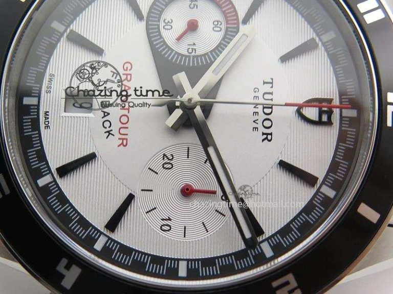 GranTour Flyback SS White Dial On SS Bracelet A7750