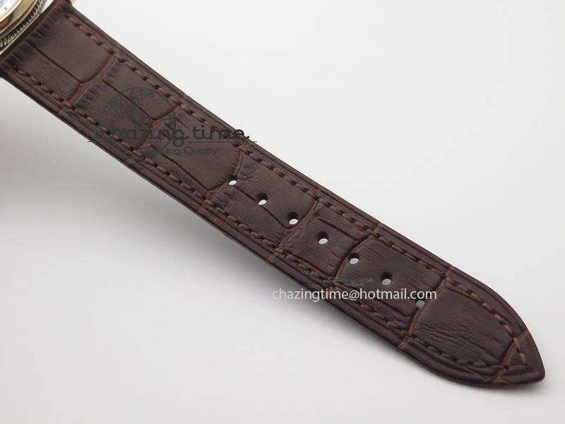 Grand Complication Tourbillon RG AXF White Dial On Brown Leather Strap