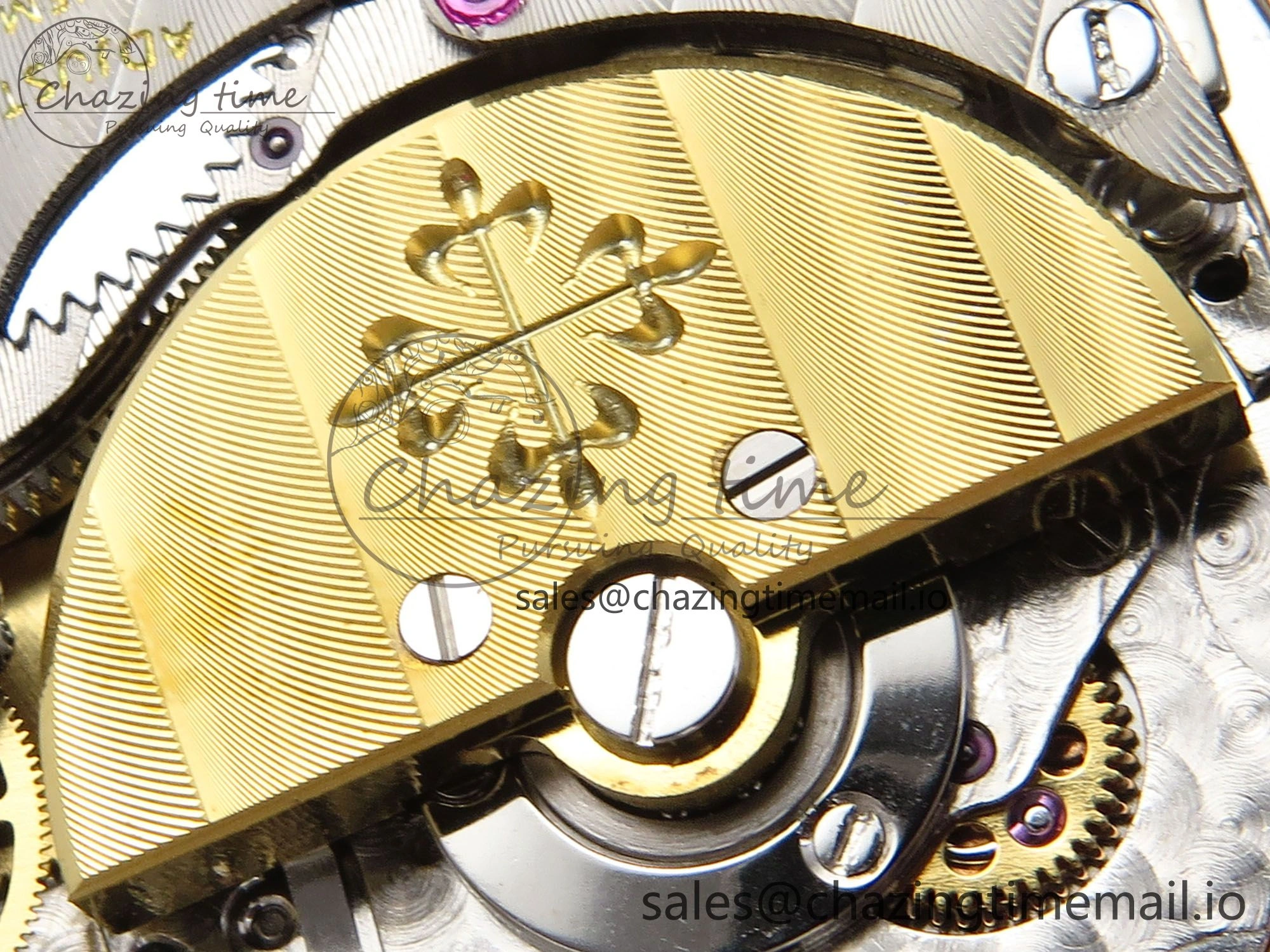 Grand Complications 6102G Moon RG YLF Black Dial on Black Leather Strap A240