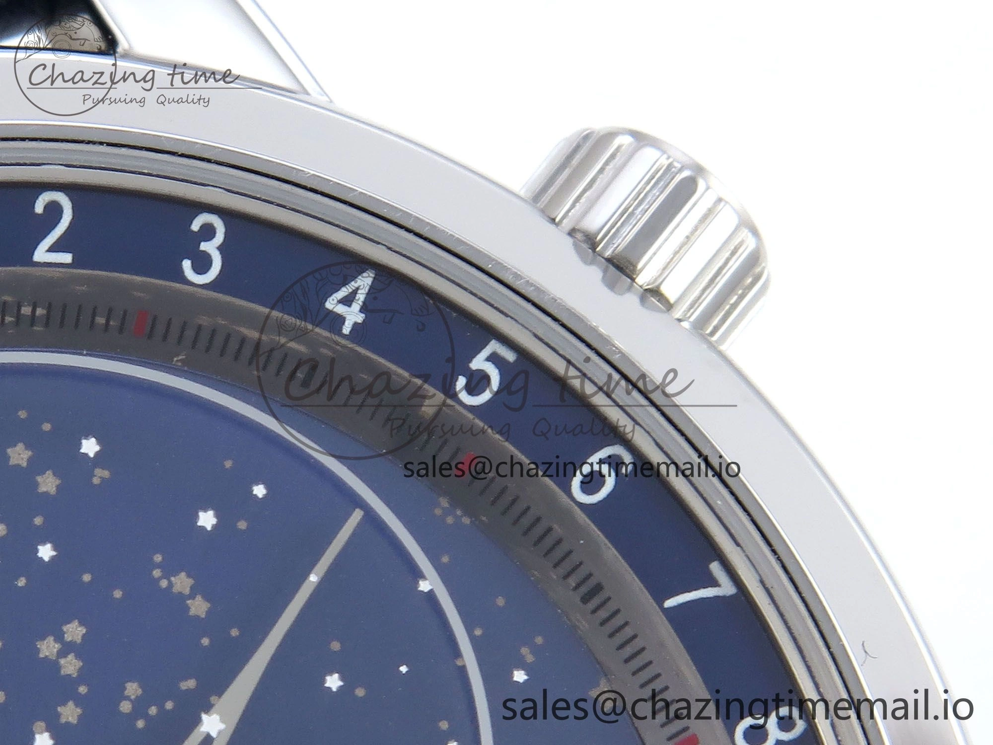 Grand Complications 6102G Moon SS YLF Blue Dial on Blue Leather Strap A240