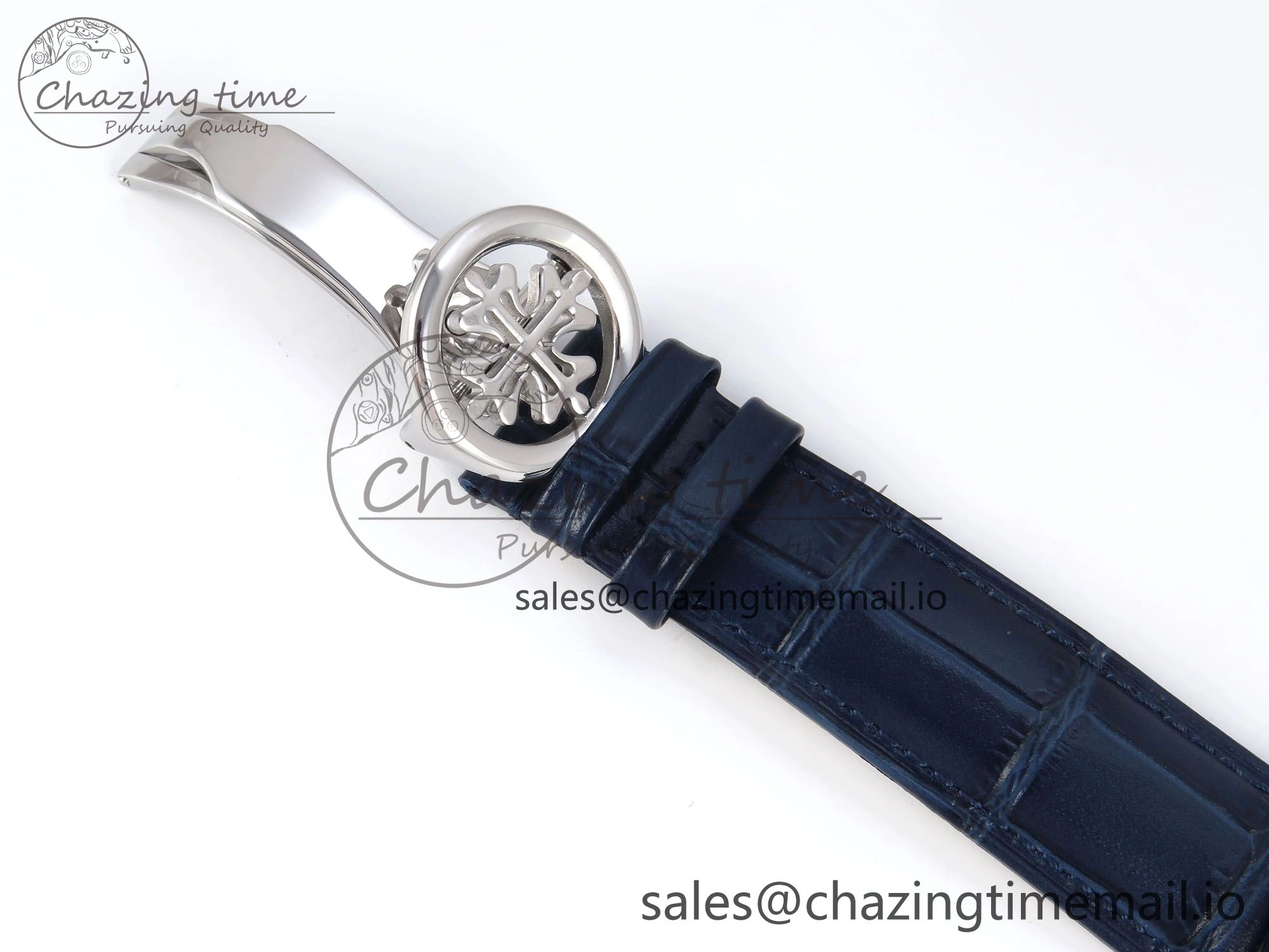 Grand Complications 6102G Moon SS YLF Blue Dial on Blue Leather Strap A240