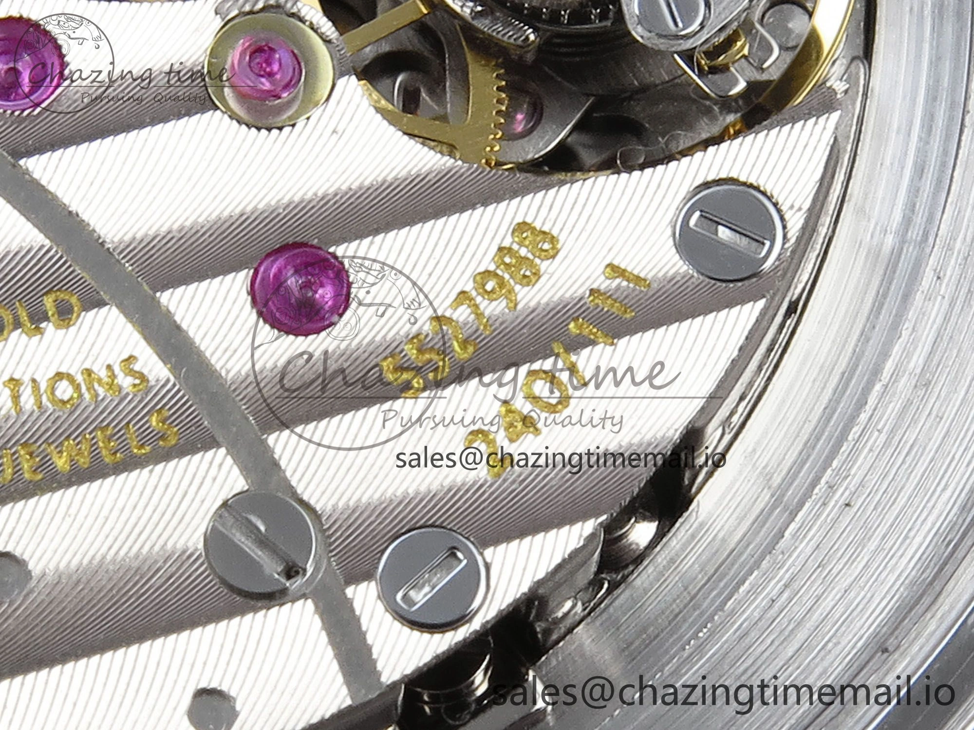 Grand Complications 6102G Moon YLF SS Blue Dial Crystal Bezel on Blue Leather Strap A240