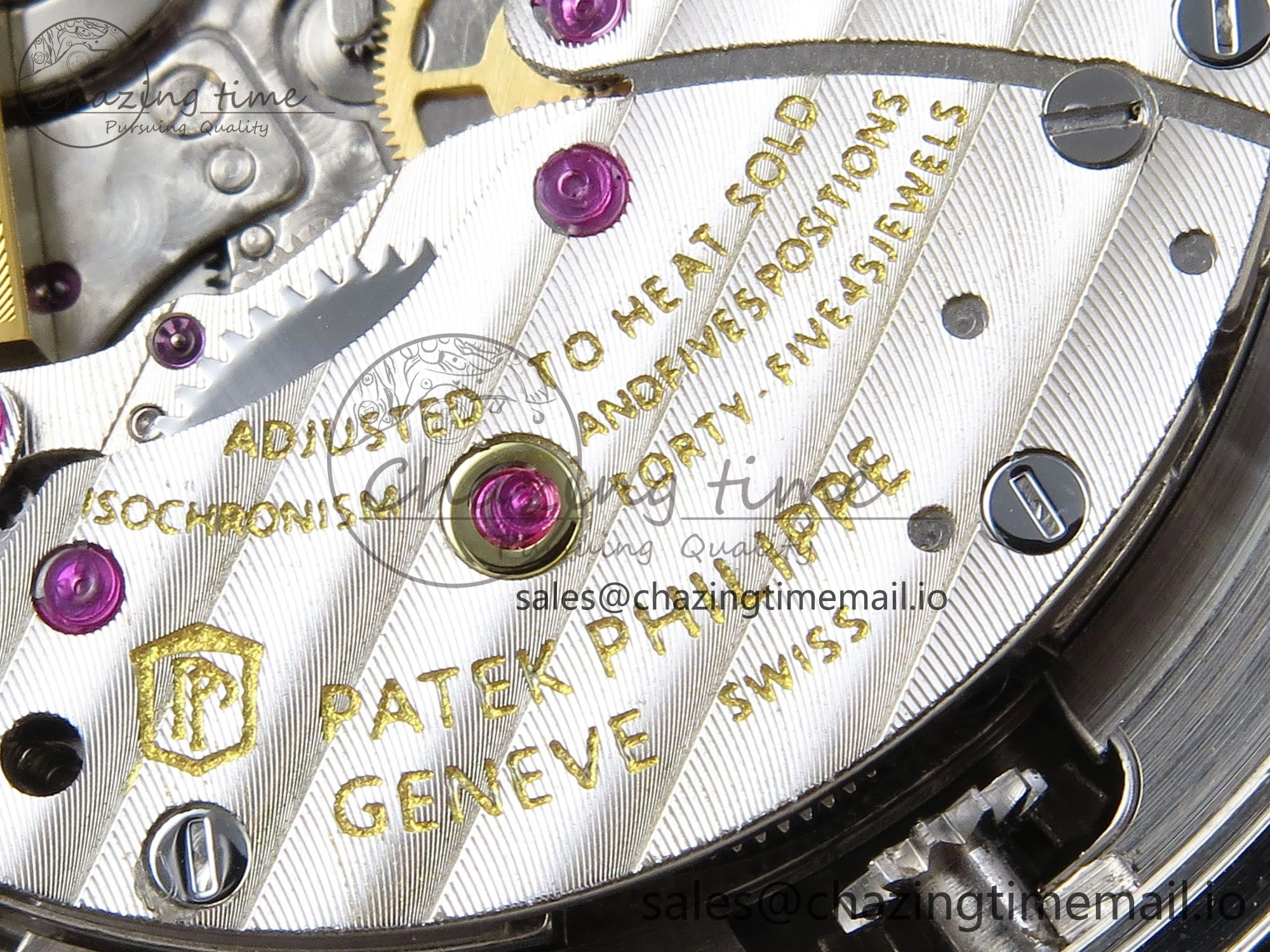 Grand Complications 6102G Moon YLF SS Blue Dial Crystal Bezel on Blue Leather Strap A240