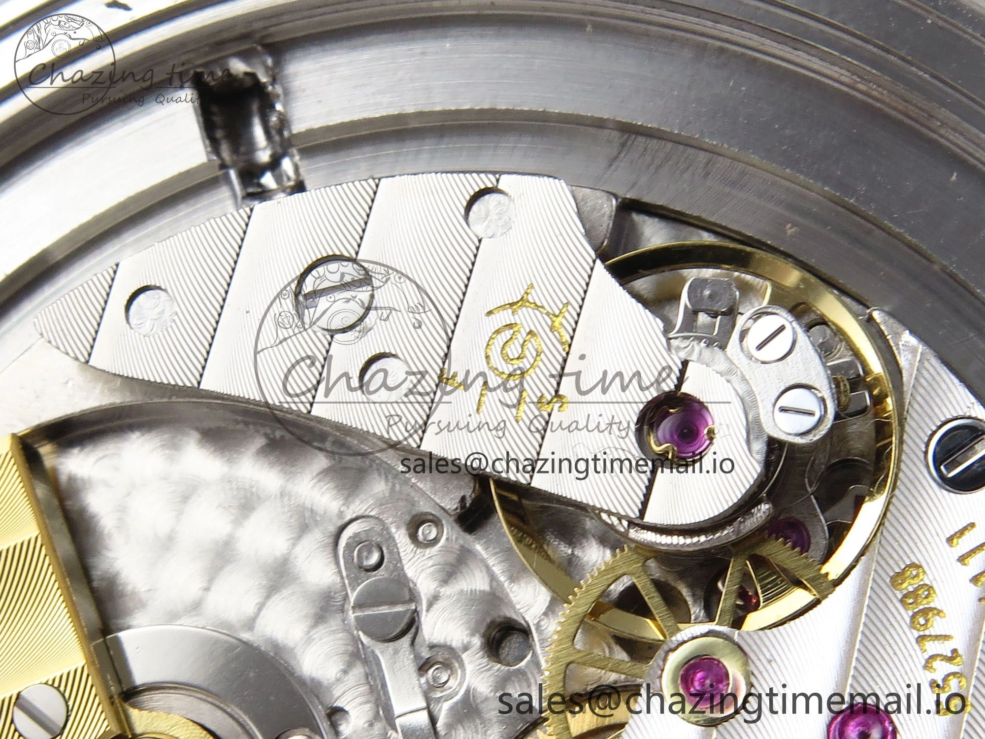 Grand Complications 6102G Moon YLF SS Blue Dial Crystal Bezel on Blue Leather Strap A240
