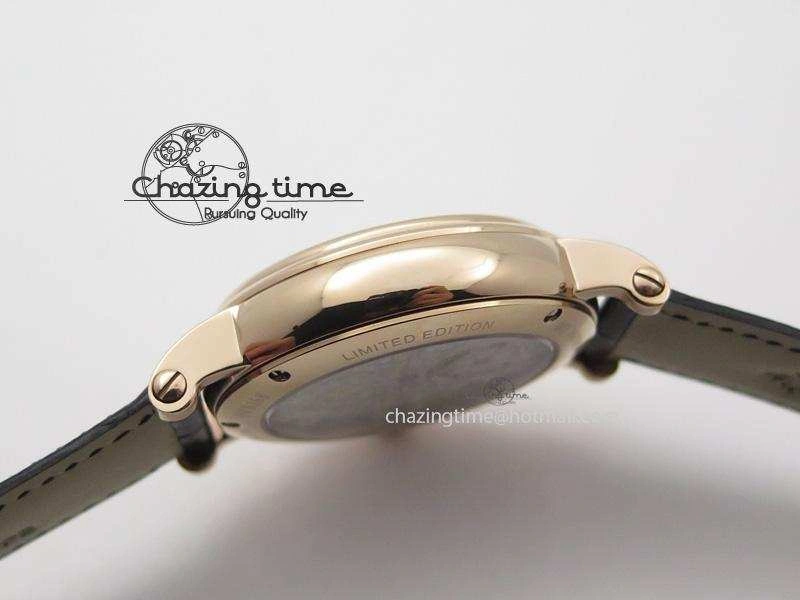 Grand Complications AXF Best Edition RG White Dial Moonphase (Left) On Black Leather Strap