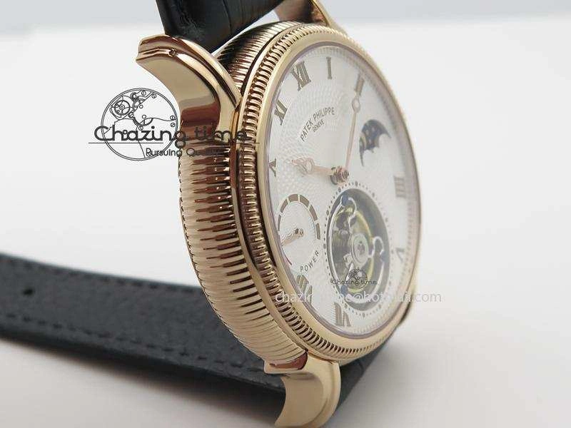 Grand Complications AXF Best Edition RG White Dial On Black Leather Strap