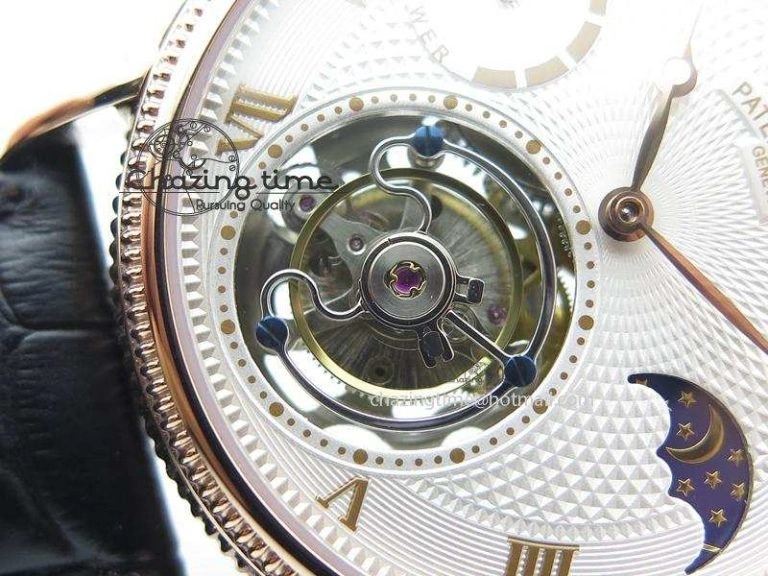 Grand Complications AXF Best Edition RG White Dial On Black Leather Strap