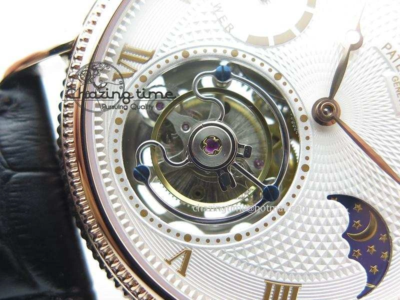Grand Complications AXF Best Edition RG White Dial On Black Leather Strap