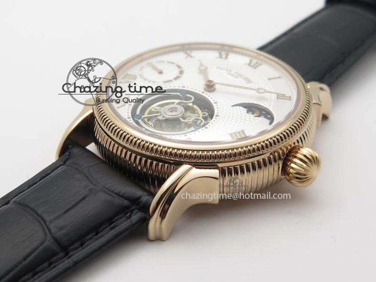 Grand Complications AXF Best Edition RG White Dial On Black Leather Strap