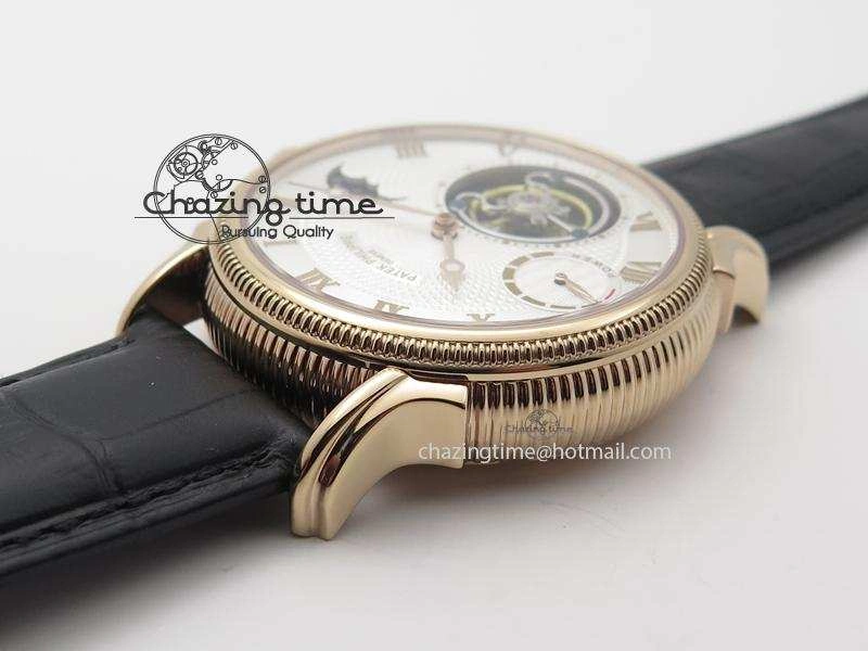 Grand Complications AXF Best Edition RG White Dial On Black Leather Strap