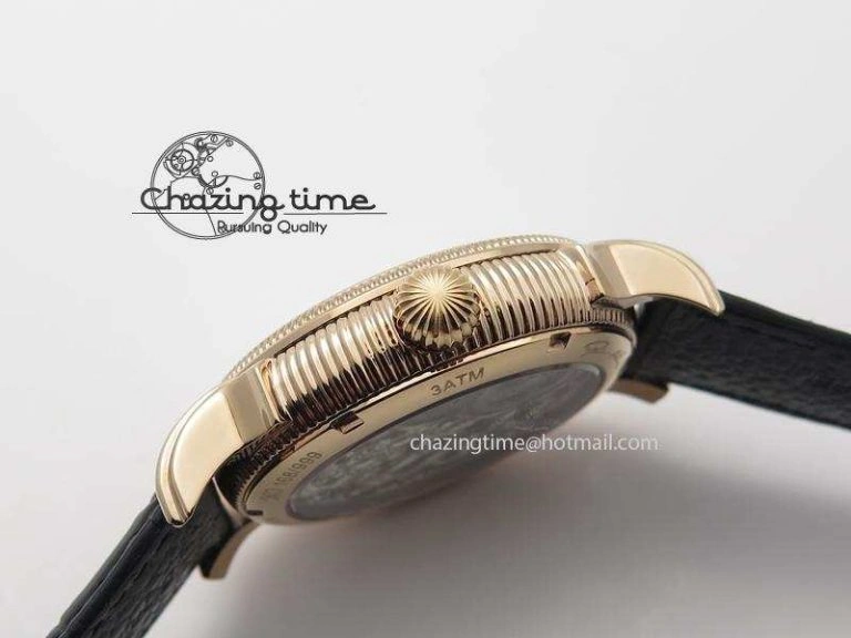Grand Complications AXF Best Edition RG White Dial On Black Leather Strap