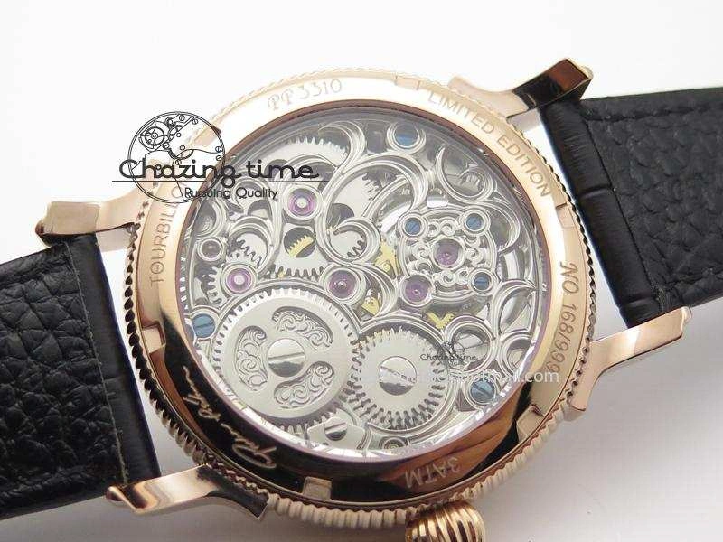 Grand Complications AXF Best Edition RG White Dial On Black Leather Strap