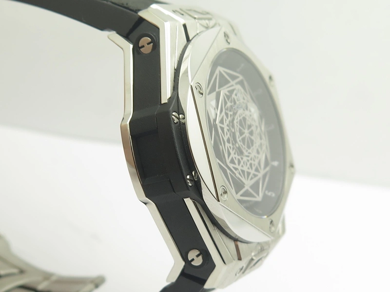 Grand Complications AXF Best Edition SS White Dial Moonphase (Left) On Black Leather Strap
