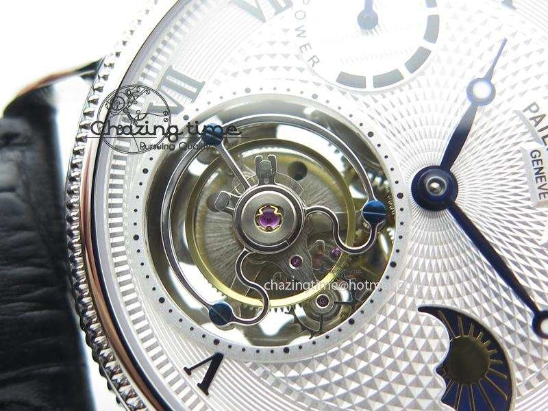 Grand Complications AXF Best Edition SS White Dial On Black Leather Strap