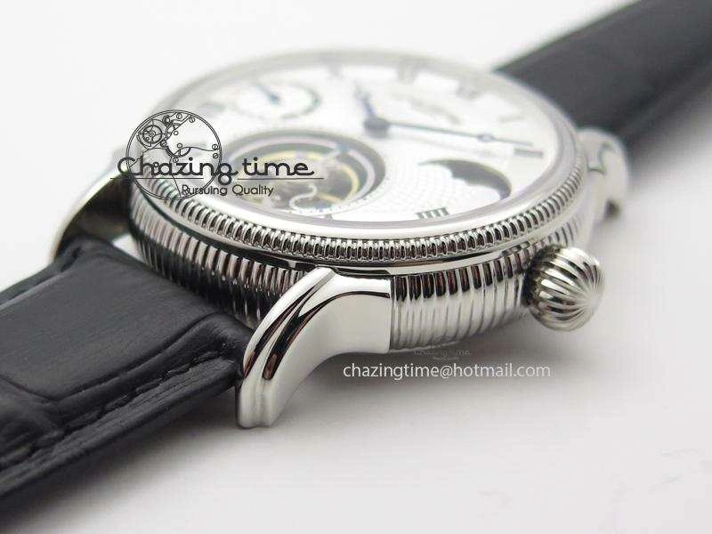 Grand Complications AXF Best Edition SS White Dial On Black Leather Strap